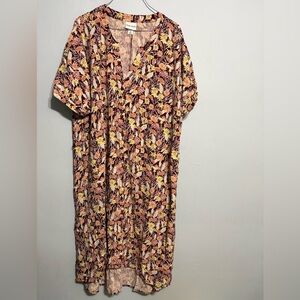 Ava & Viv brand short sleeve dress floral print women’s size 3X